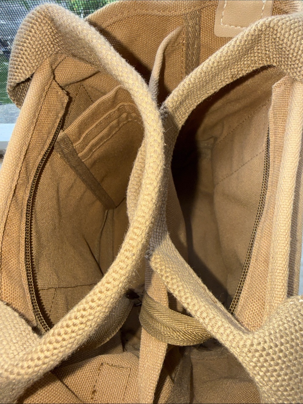 SHEIN Canvas Tote Crossbody Bag - Tan - Picture 4 of 4